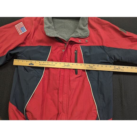 Nautica Red & Navy Reversible Winter Jacket NX2000 Size Medium - Picture 7 of 10
